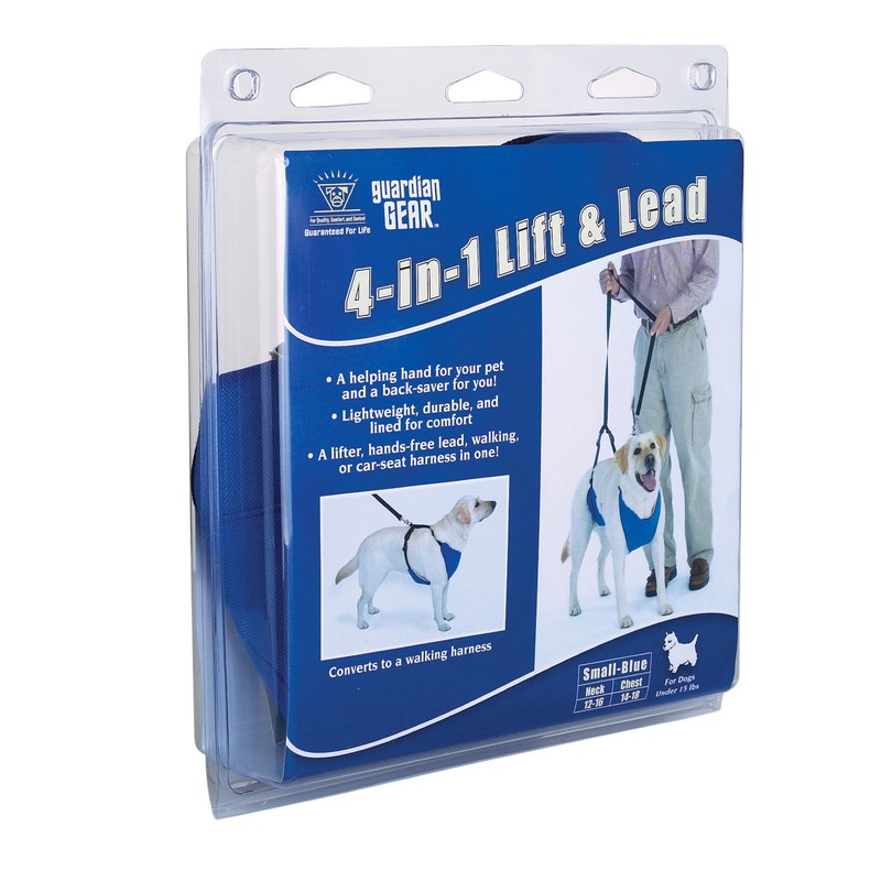 Guardian Gear Nylon Lift and Lead 4-in-1 Dog Harness, Small,