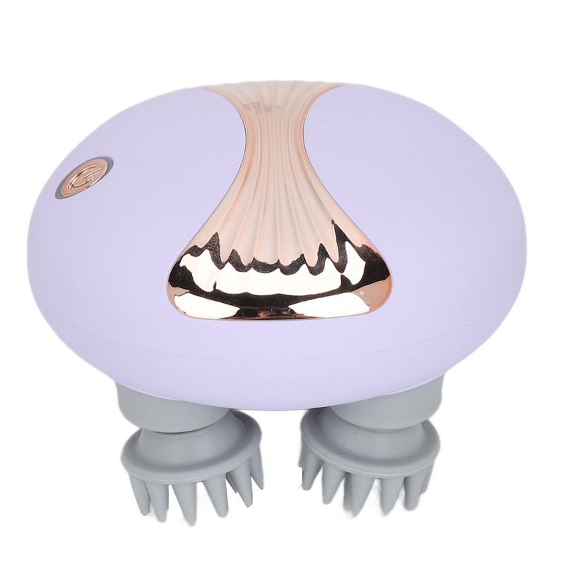 Electronic Scalp Massager Waterproof Kneading Vibration Multi Functional Rechargeable Handheld