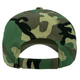Gelante Adult Plain Baseball Cap Classic Adjustable Size for All Seasons. 20-001-Camo-1PC