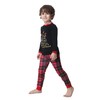 VENTELAN Matching Christmas Family Pajamas Sets Christmas Tree Print Top