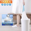 OKKEAI Bin Liners with Drawstring and Handles, Bin Bags with