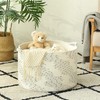 KAKAMAY Large Blanket Basket (20"x13"),Woven Baskets for storage Baby Laundry