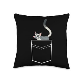 Sugar Gliders For Sugar Glider Lover Lover Pocket Girl Sugar Glider Boy Throw Pillow, 16x16, Multicolor