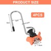 DAWRIS Pack of 4 Hooks for Airline Rail, Airline Rail