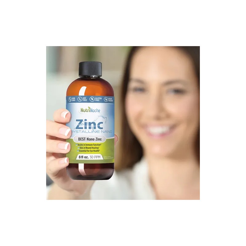 Zinc Líquido NutriNoche Crystalline Nano de 8 oz