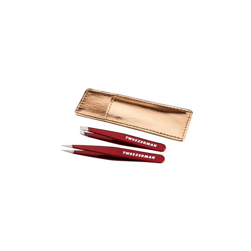 Tweezerman Vintage Rose Mini Tweezers Set (Pack of 2)