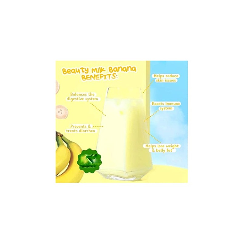 Dear Face Beauty Milk Premium Japanese Banana, 10 Sachets x