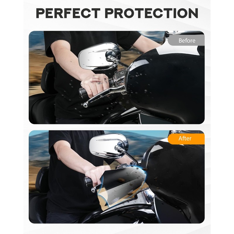 PBYMT Gloss Black Coffin Cut Handguards Hand Guards Compatible for