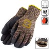 TS BGWLAC Winter Insulated Rubber Latex Coated Work Gloves, Crinkle