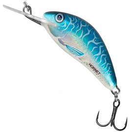 Salmo Hornet Wobbler Mini Wobbler D, Salmo Colours: Holo Super Bleak, Length / Weight / Running Behavior / Diving Depth: 3.5 cm / 2.2 g / Floating / 1.0 - 2.0 m