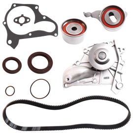 CXYUGUA Timing Belt Kit with Water Pump Compatible with 1987-2001 Camry, 1987-1989, 1992-1999 Celica, 1996-2000 RAV4, 1999-2001 Solara, Timing Belt Kit Replace for:TKT-002