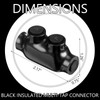 Copkim 5 Pcs Insulated Wire Connectors Black Splice Connector 2