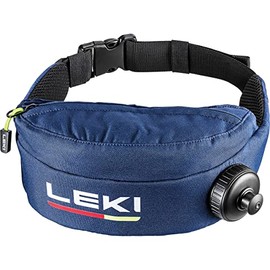 LEKI Children's Thermo Compact Waist Bag, Dark Denim-Poppy Red Dawn Blue, blue, Cross Country