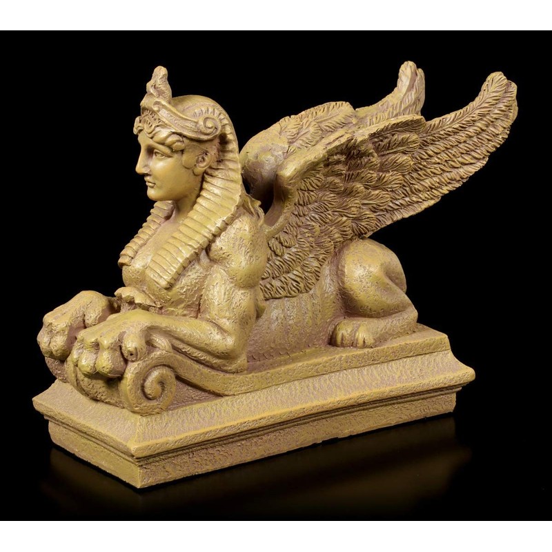 Winged Sphinx Figurine - Ptolemaic | Decorative Figurine, Hand Painted