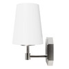 Hunter - Nolita 1-light Brushed Nickel, Small Sconce Light, Dimmable,
