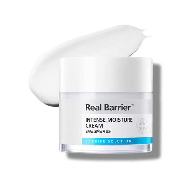 Real Barrier Intense Moisture Cream (Renewal), Facial Moisturizer for Sensitive Skin, Hypoallergenic Fast Deep Hydration for Dry Skin, Recovering Damaged Skin Barrier, Kbeauty 1.7 Fl. Oz, 50ml