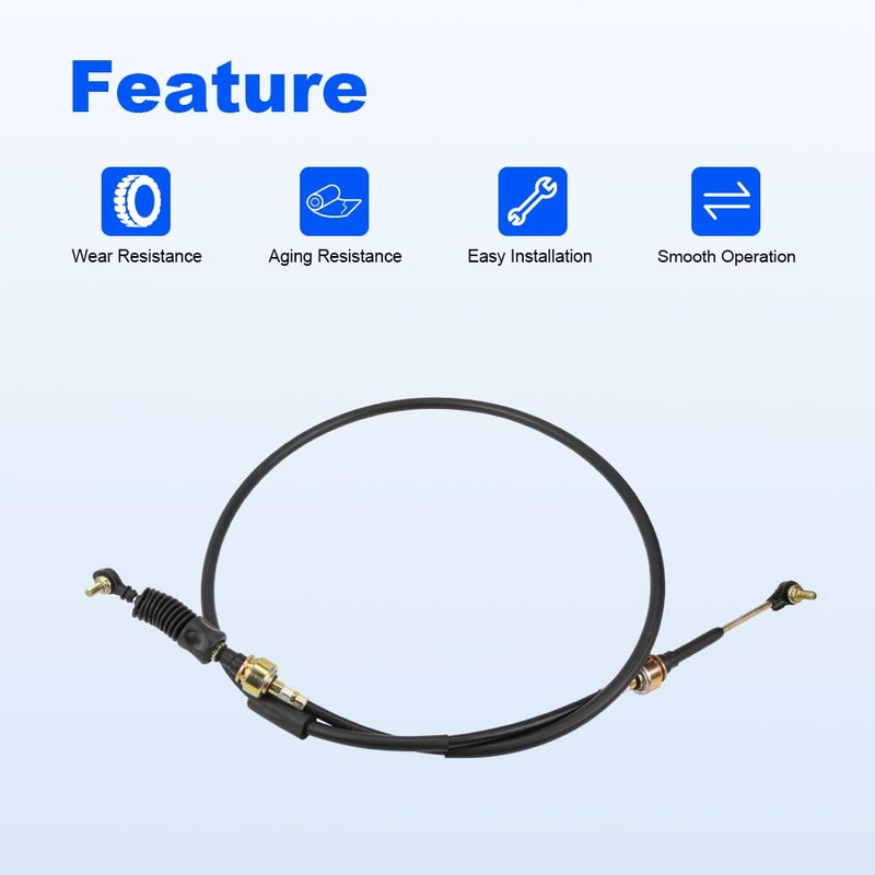 WMPHE Automatic Transmission Gear Shift Cable Replacement for 33820-07060 3382007060