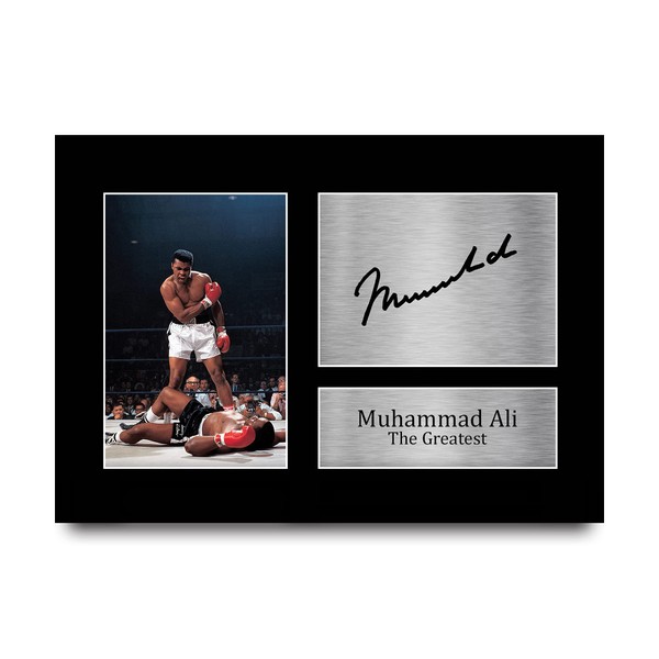 HWC Trading Muhammad Ali Signed A4 Printed Autograph Boxing Print