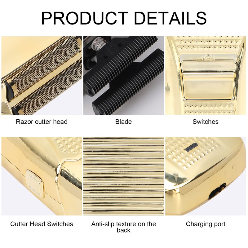 Rechargeable Electric Reciprocating Razor Portable Men Beard Trimmer Shaver Machine