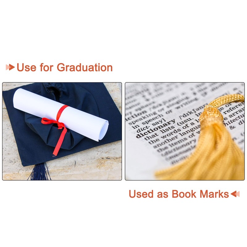sourcing map Bookmark Tassels - 2Pcs 13cm/5" Silky Soft Mini
