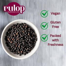 Rulop Black Peppercorn 500g - Gourmet Black Peppercorn - Black Peppercorns for Grinders, Packed in Resealable Pouch to Maintain Freshness