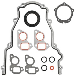 LS Timing Cover Gasket Set & Water Pump Gaskets Fits 4.8 5.3 5.7 6.0 6.2L LS Gen III IV V Engine - LS1 LS6 LS2 LS3 LQ4 LQ9 LR4 LM7 L59 L76 L77 LY6 L96 Replace# TCS45993 TCS10448 12633904