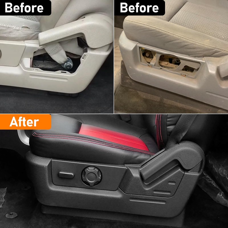 Adzfel 2PCS Compatible with Ford F150 Seat Trim Cover Panel