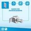 LH Pair of Handy Drop Column Radiators - Towel Rail