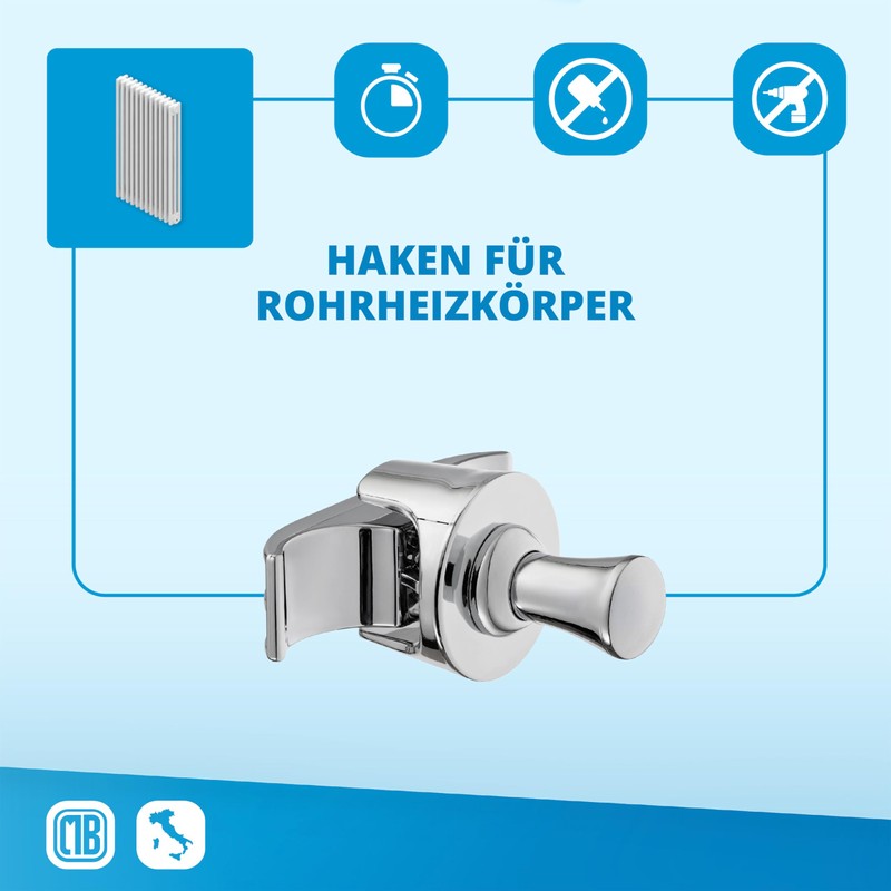 LH Pair of Handy Drop Column Radiators - Towel Rail