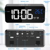 Digital Alarm Clock, with Large Led Temperature Display, Portable Alarm