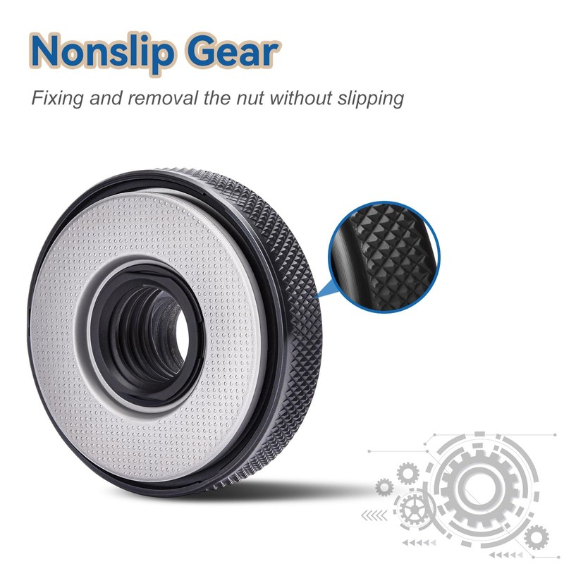 2PCS 5/8-11 Thread Angle Grinder Nut Kit, 5/8"-11 Flange Metal