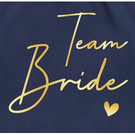 Shirtracer - Gym Bag Backpack - JGA Stag Night Women - Team Bride Crew Bride, 09 Navy Blue