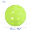 M METERXITY 4pcs Outdoor Pickleballs USA Pickleballs Approved Pickleballs Ball