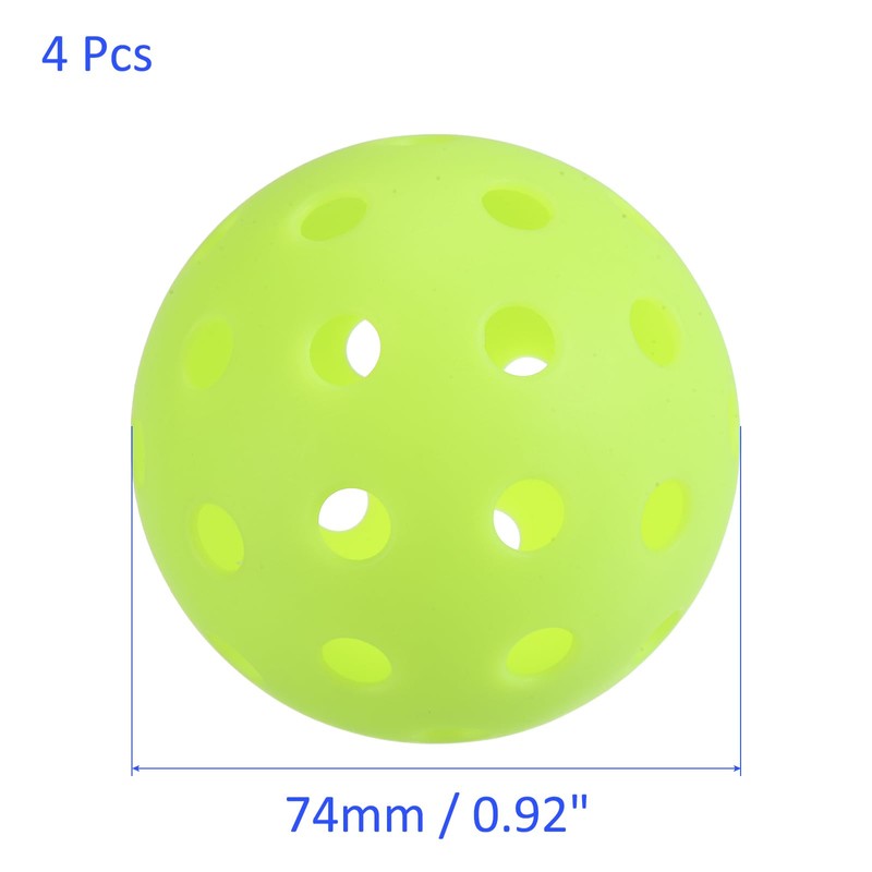 M METERXITY 4pcs Outdoor Pickleballs USA Pickleballs Approved Pickleballs Ball