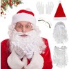 Gxlaihly Santa Beard Wig Hat Set, Santa Claus Wig and