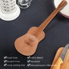 PEPKICN Guitar Shape Rockin Wooden Novelty Spatula Salad Server 10.5-inch