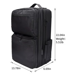 Mochila De Maquillaje Multifuncional Con Bandeja Y Divisores