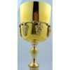 Needzo SVL 7 1/2" Polished Solid Brass Gold Communion Cup