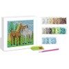 Ursus 43530002F Diamond Painting Picture, Horses, Set with Acrylic Diamonds,