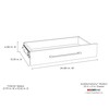 ClosetMaid 68886 SuiteSymphony Modern 25-Inch X 5-Inch Drawer, Natural Gray