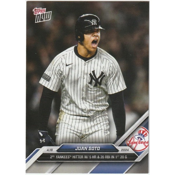 2024 Topps Now Baseball Juan Soto Yankees Card #98 (J2GO)