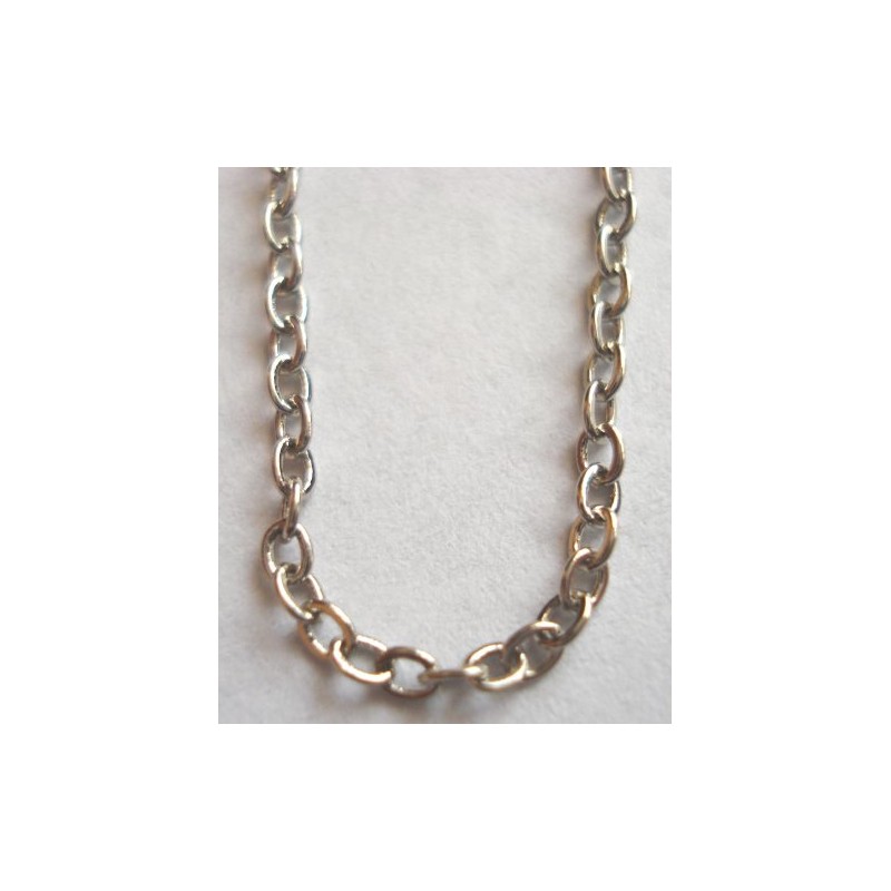 10 Count 18-inch NICKEL (Silver) Brass Replacement Chains Necklaces