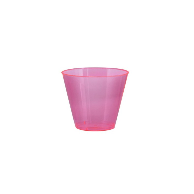 Party Essentials N92529 Brights Plastic Party Cups/Tumblers, 9-Ounce Capacity, Neon