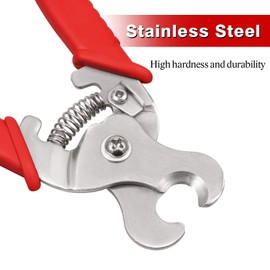 SPEEDWOX Livestock Ear Tag Remover Tool Stainless Steel Ear Tag Removal Pliers for Animal Cattle Sheep Goat Pig Cow