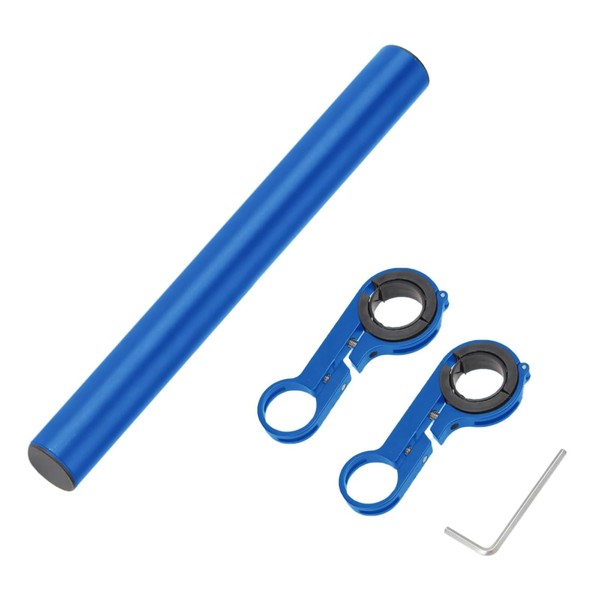 Fkereg Bicycle Handlebar Extender, 20cm Double Clamp Mount Handle Bar