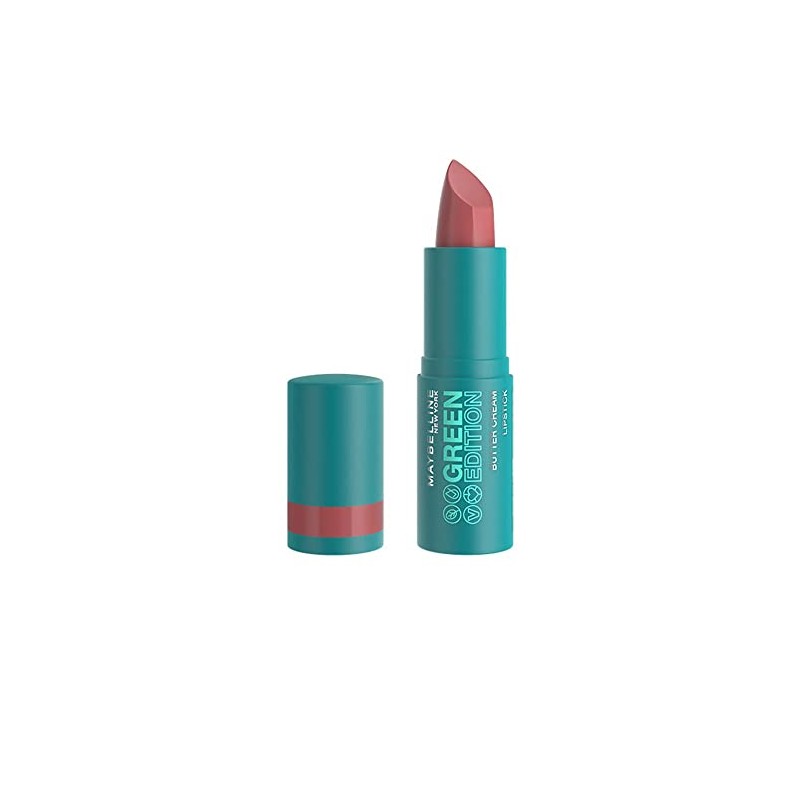 Maybelline New York Green Edition Buttercream Lipstick 011 Glacier, 3.4