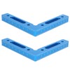 2Pcs/Set Aluminum Alloy Carpenter 90 Degree Right Angle Positioner Clamps