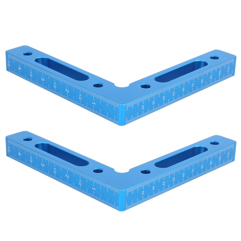 2Pcs/Set Aluminum Alloy Carpenter 90 Degree Right Angle Positioner Clamps