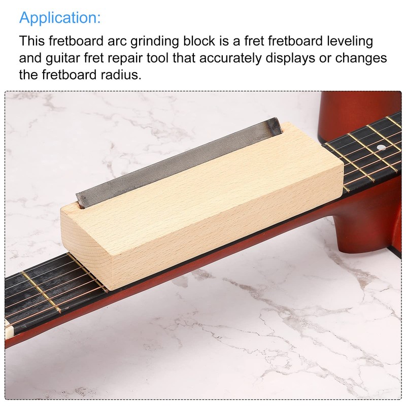 PATIKIL Guitar Fret Beveling File Fret End Dressing Tool with