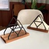 Walquicks 2Pcs Metal and Wooden Napkin Holder - Triangle Design